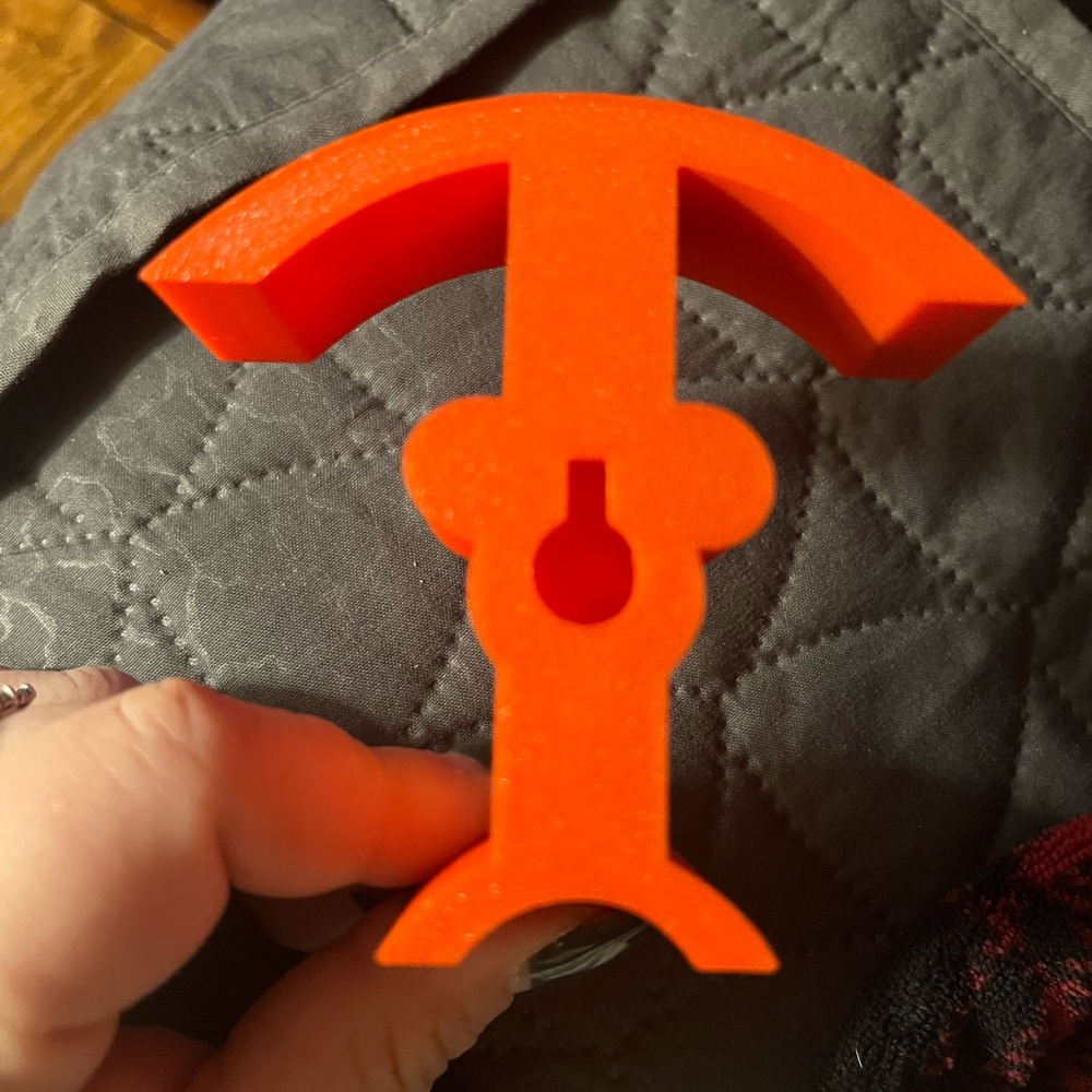 Disney Red Mickey Mouse Hook Made with a 3D Printer - Picture 3 of 5